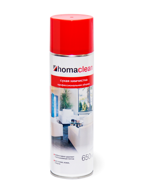 Средство для ухода Homaclean сухая химчистка, аэрозоль 650 мл